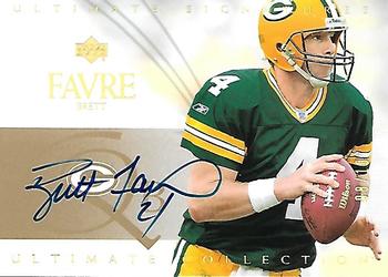 2003 Upper Deck Ultimate Collection - Ultimate Signatures Gold #US-BF Brett Favre Front