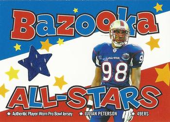 2004 Bazooka - All-Stars Jerseys #BAS-JP Julian Peterson Front
