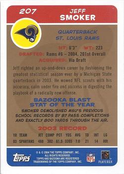 2004 Bazooka - Gold #207 Jeff Smoker Back
