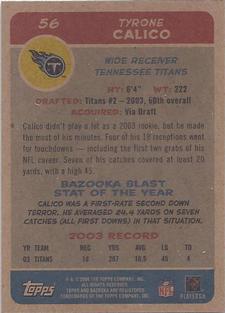 2004 Bazooka - Minis #56 Tyrone Calico Back