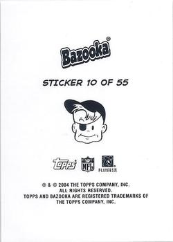 2004 Bazooka - Stickers #10 Trent Green / Marc Bulger / Matt Hasselbeck / Jake Delhomme Back