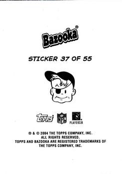 2004 Bazooka - Stickers #37 Plaxico Burress / Ashley Lelie / Koren Robinson / Donte Stallworth Back