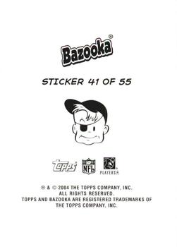 2004 Bazooka - Stickers #41 Nate Burleson / Deion Branch / Kelley Washington / Javon Walker Back