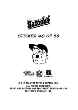 2004 Bazooka - Stickers #48 Kellen Winslow / Ben Watson / Ben Troupe / Devard Darling Back