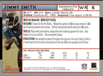 2004 Bowman - First Edition #5 Jimmy Smith Back
