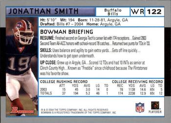 2004 Bowman - First Edition #122 Jonathan Smith Back
