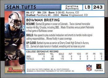 2004 Bowman - First Edition #243 Sean Tufts Back