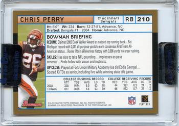 2004 Bowman - Uncirculated Gold #210 Chris Perry Back