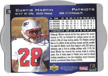 1996 SPx #28 Curtis Martin Back