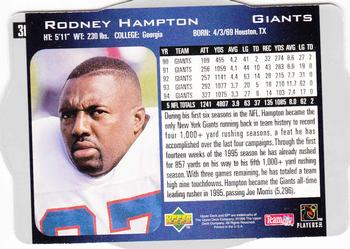 1996 SPx #31 Rodney Hampton Back
