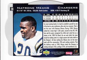 1996 SPx #38 Natrone Means Back