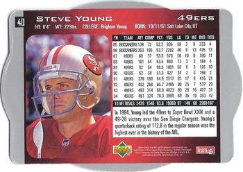 1996 SPx #40 Steve Young Back