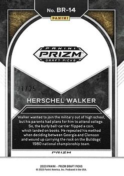 2023 Panini Prizm Draft Picks - Brilliance Mojo #BR-14 Herschel Walker Back