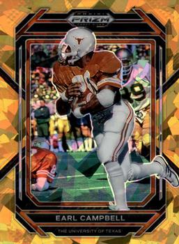2023 Panini Prizm Draft Picks - Prizms Gold Ice #36 Earl Campbell Front