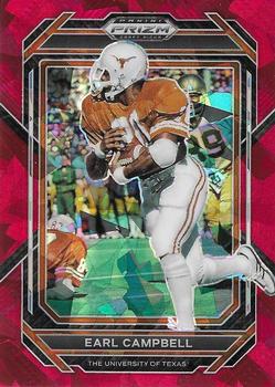 2023 Panini Prizm Draft Picks - Prizms Red Ice #36 Earl Campbell Front