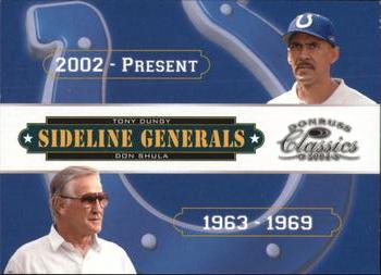 2004 Donruss Classics - Sideline Generals #SG-4 Don Shula / Tony Dungy Front