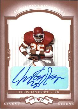 2004 Donruss Classics - Significant Signatures Red #105 Christian Okoye Front