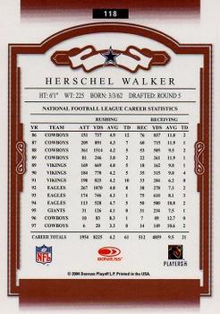 2004 Donruss Classics - Significant Signatures Red #118 Herschel Walker Back