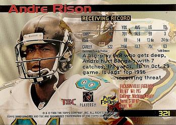 1996 Stadium Club #321 Andre Rison Back