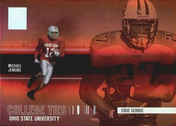 2004 Donruss Elite - College Ties #CT-12 Eddie George / Michael Jenkins Front