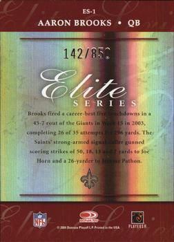 2004 Donruss Elite - Series #ES-1 Aaron Brooks Back