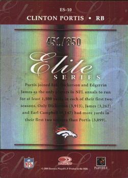2004 Donruss Elite - Series #ES-10 Clinton Portis Back
