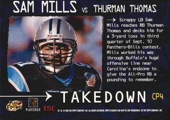 1996 Stadium Club - Contact Prints #CP4 Sam Mills / Thurman Thomas Back