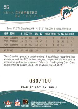 2004 Flair - Collection Row 1 #56 Chris Chambers Back