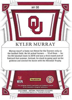 2023 Panini National Treasures Collegiate #30 Kyler Murray Back