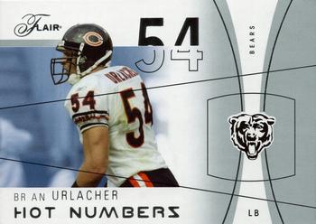 2004 Flair - Hot Numbers #35HN Brian Urlacher Front