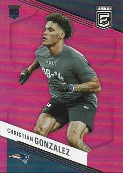 2023 Donruss Elite - Pink #120 Christian Gonzalez Front