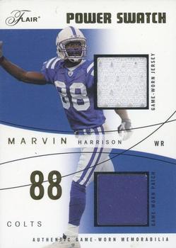 2004 Flair - Power Swatch Gold Patches #PS-MH Marvin Harrison Front