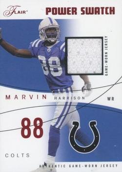 2004 Flair - Power Swatch Red #PS-MH Marvin Harrison Front