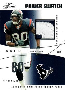 2004 Flair - Power Swatch Silver Patches #PS-AJ Andre Johnson Front