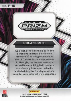 2023 Panini Prizm Draft Picks - Fearless #F-15 Nolan Smith Back