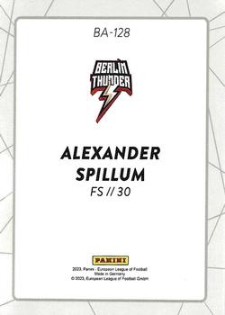 2023 Panini European League of Football #BA-128 Alexander Spillum Back