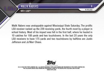 2023 Bowman U Now #6 Malik Nabers Back