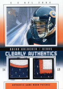 2004 Fleer E-X - Clearly Authentics Dual Patch Tan #CA-BU Brian Urlacher Front