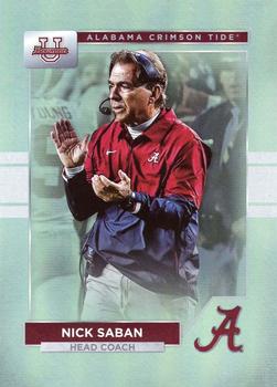 2023 Bowman University Alabama Crimson Tide - Rainbow Foil #31 Nick Saban Front