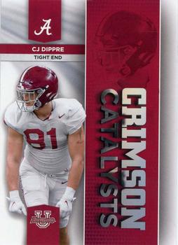 2023 Bowman University Alabama Crimson Tide - Crimson Catalysts #CC-20 CJ Dippre Front