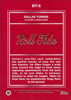 2023 Bowman University Alabama Crimson Tide - Roll Tide #RT-5 Dallas Turner Back