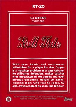 2023 Bowman University Alabama Crimson Tide - Roll Tide #RT-20 CJ Dippre Back