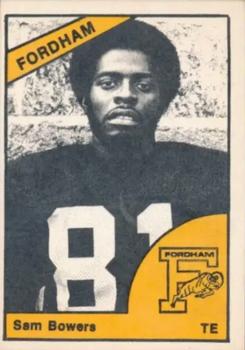 1977 TCMA Fordham University Rams #NNO Sam Bowers Front
