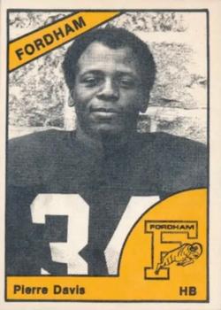 1977 TCMA Fordham University Rams #NNO Pierre Davis Front