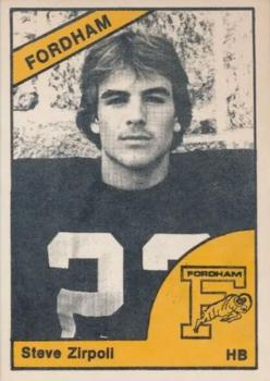 1977 TCMA Fordham University Rams #NNO Steve Zirpoli Front