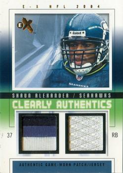 2004 Fleer E-X - Clearly Authentics Patch/Jersey Gold #CA--SA Shaun Alexander Front