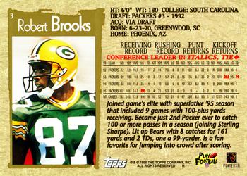 1996 Topps #3 Robert Brooks Back