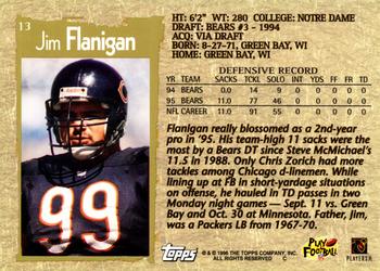 1996 Topps #13 Jim Flanigan Back