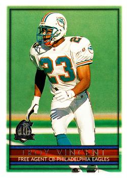 1996 Topps #220 Troy Vincent Front