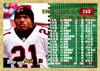 1996 Topps #253 Eric Metcalf Back